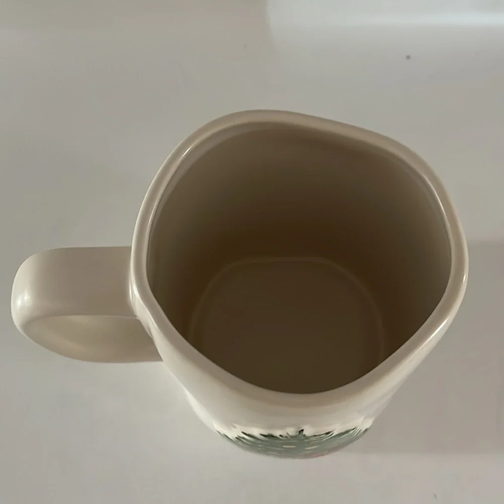Rae Dunn Ceramic TIS THE SEASON Mug, Double Sided with Christmas Tree 20 oz